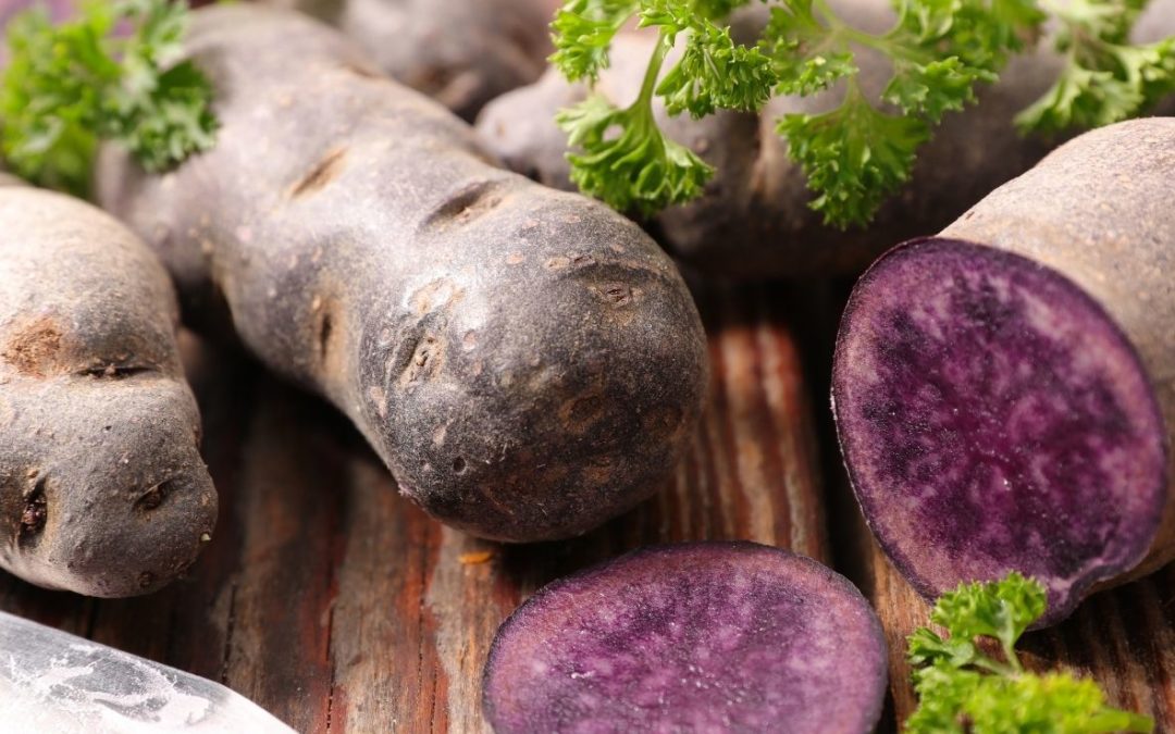 Fall Roasted Purple Potatoes - Saving Dinner