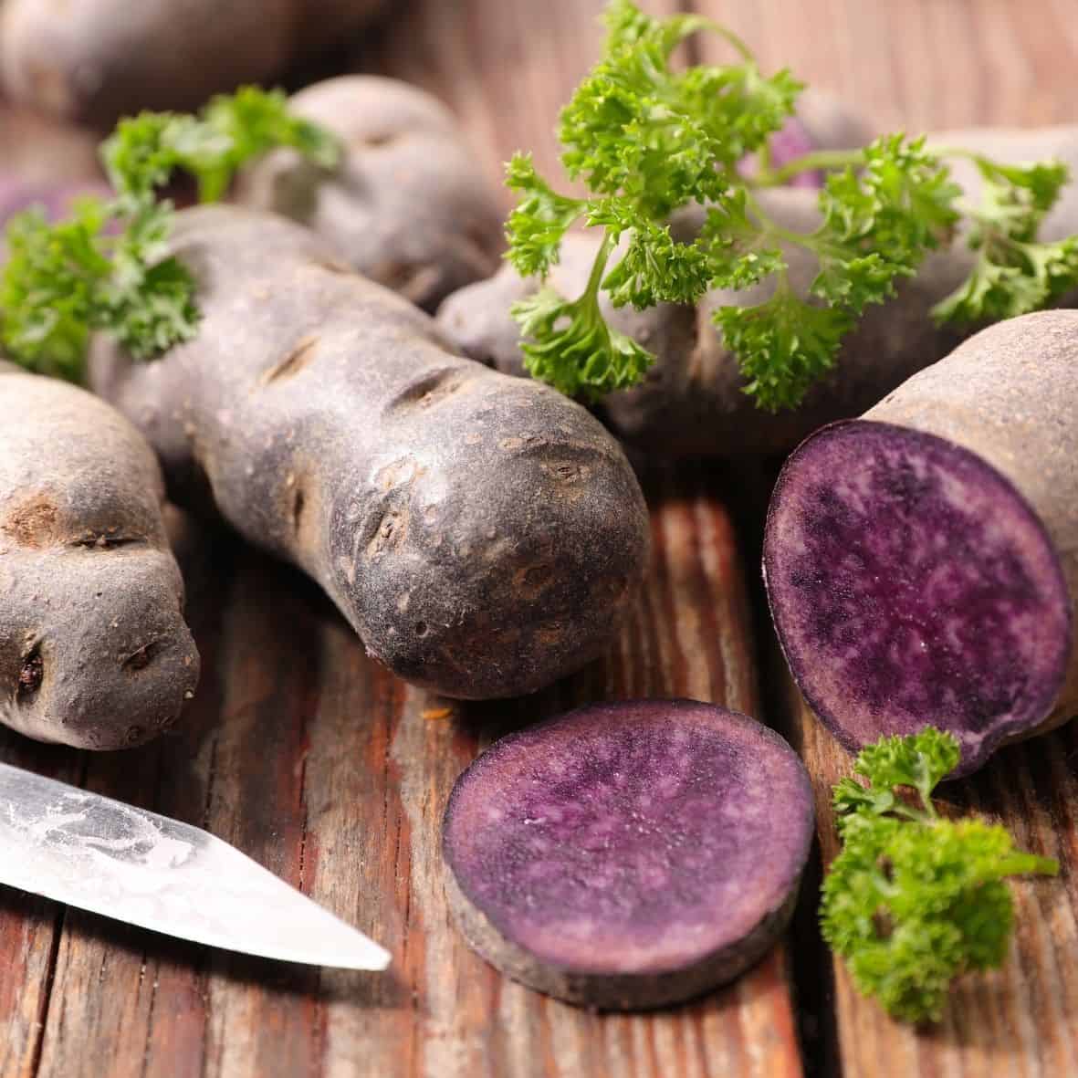 Fall Roasted Purple Potatoes Saving Dinner