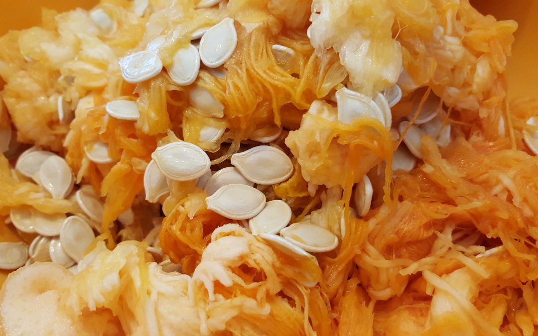 Saving Dinner Salad with Pumpkin Seeds
