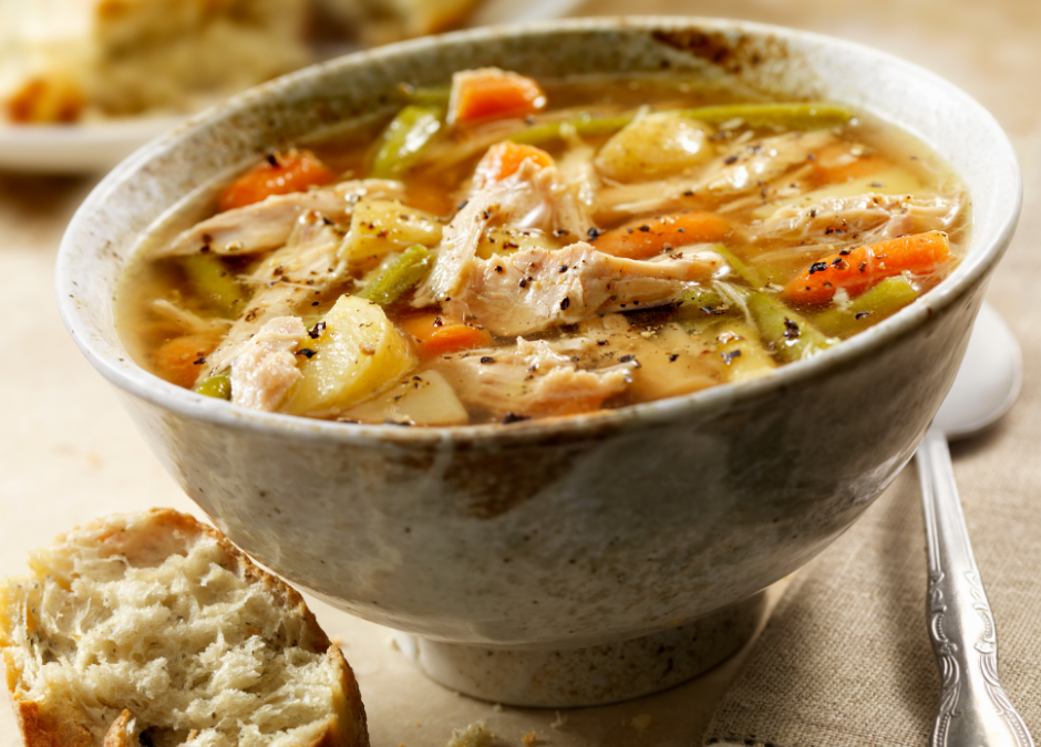 Roast Turkey Carcass Soup
