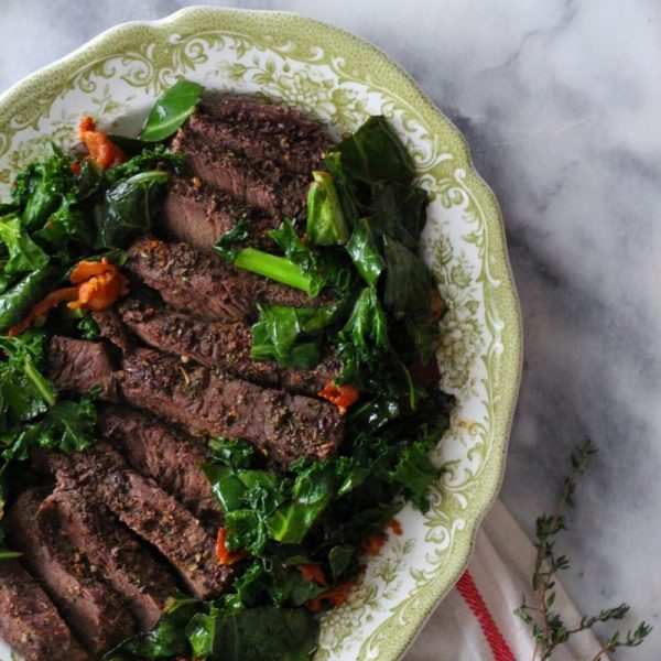 Slow Roasted Beef and Crispy Greens – Square