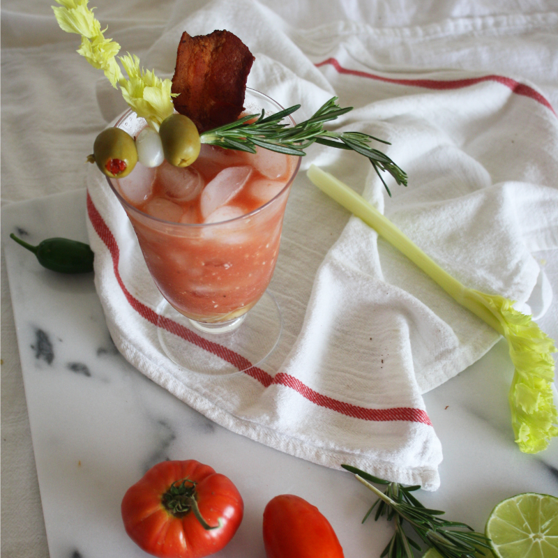 Freshly Juiced Jalapeño Bloody Mary Saving Dinner