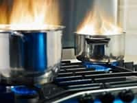 Kitchen Fire, Cooking fire, Cooking safety, fire safety