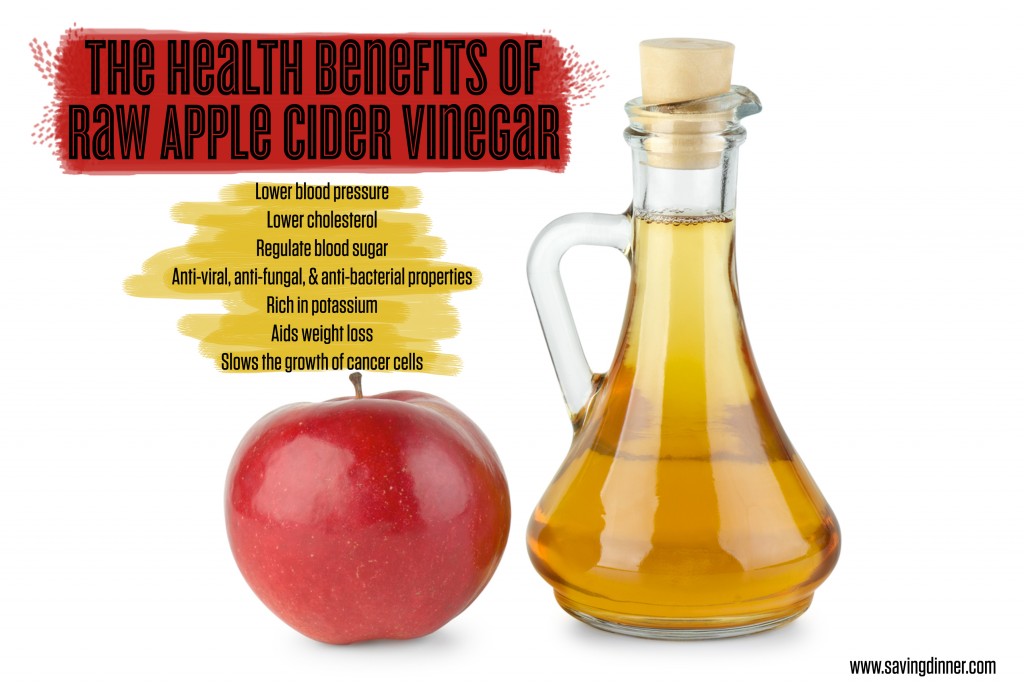 Health Benefits of Apple Cider Vinegar from Saving Dinner