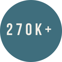 270K Social Media Followers