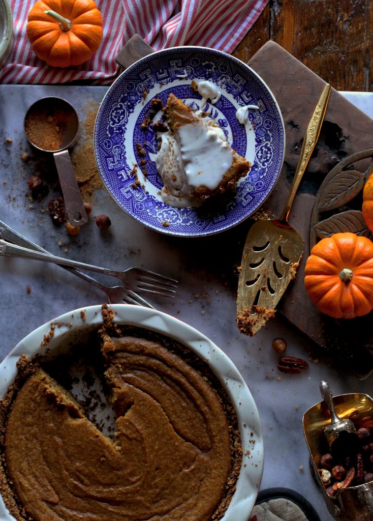 Paleo Tahini Pumpkin Pie