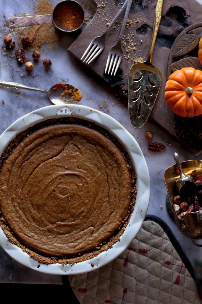 Paleo Tahini Pumpkin Pie